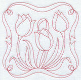 Tulips (Redwork)