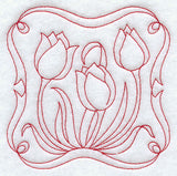 Tulips (Redwork)
