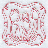 Tulips (Redwork)