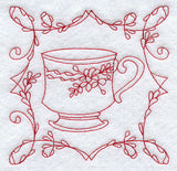 Teacup 1 (Redwork)