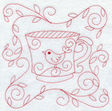 Teacup 2 (Redwork)