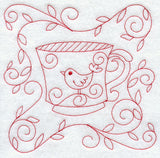 Teacup 2 (Redwork)
