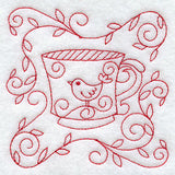 Teacup 2 (Redwork)