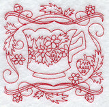 Teacup 3 (Redwork)