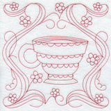 Teacup 4 (Redwork)