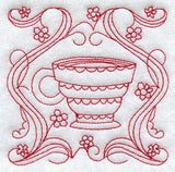 Teacup 4 (Redwork)