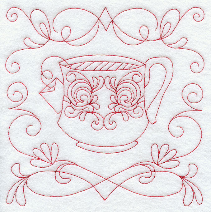 Teacup 7 (Redwork)