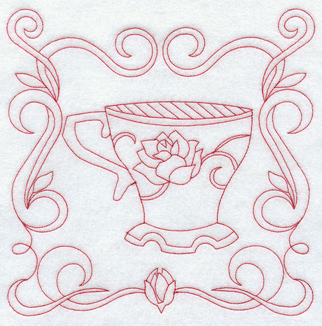 Teacup 8 (Redwork)