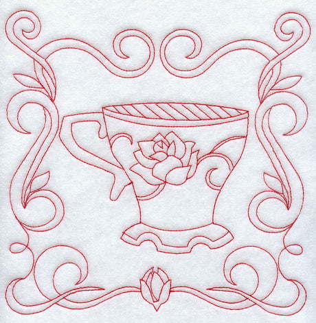 Teacup 8 (Redwork)