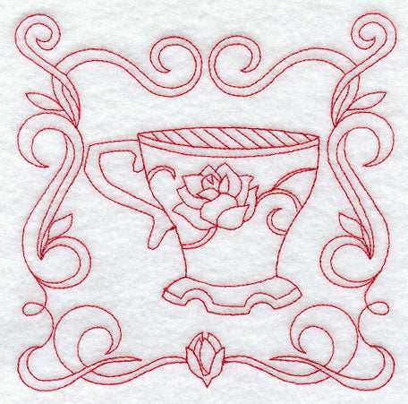 Teacup 8 (Redwork)
