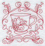 Teacup 9 (Redwork)