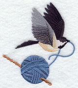 Soaring Chickadee with Crochet Needle