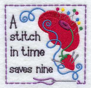 A Stitch in Time