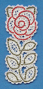 Rose Bookmark (Battenburg Lace)