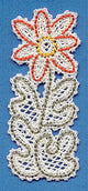 Daisy Bookmark (Battenburg Lace)
