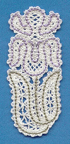 Iris Bookmark (Battenburg Lace)