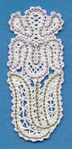 Iris Bookmark (Battenburg Lace)