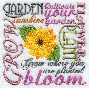 Garden Bouquet Square