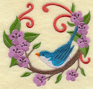 Bluebird Wreath