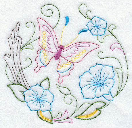 Butterfly Circle - Morning Glory (Vintage)