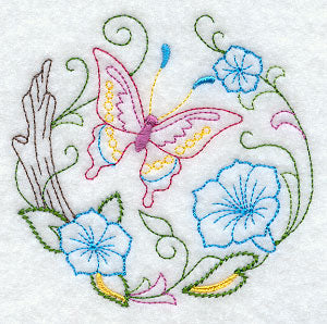 Butterfly Circle - Morning Glory (Vintage)