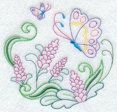 Butterfly Circle - Lavender (Vintage)