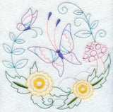 Butterfly Circle - Chrysanthemums (Vintage)