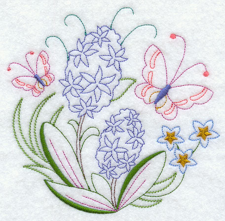 Butterfly Circle - Hyacinth (Vintage)