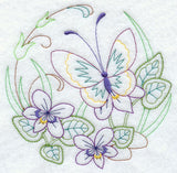 Butterfly Circle - Violets (Vintage)
