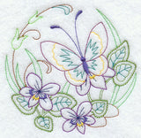 Butterfly Circle - Violets (Vintage)