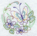 Butterfly Circle - Violets (Vintage)