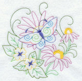 Butterfly Circle - Purple Coneflower (Vintage)