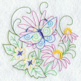 Butterfly Circle - Purple Coneflower (Vintage)