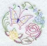 Butterfly Circle - Roses (Vintage)