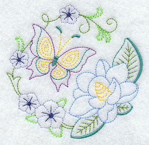 Butterfly Circle - Magnolia (Vintage)