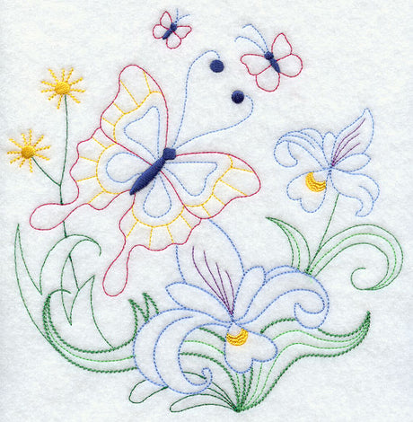 Butterfly Circle - Iris (Vintage)