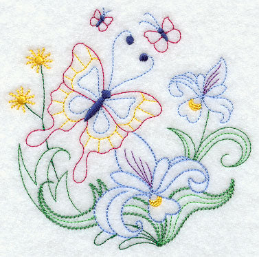 Butterfly Circle - Iris (Vintage)