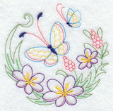 Butterfly Circle - Crocuses (Vintage)