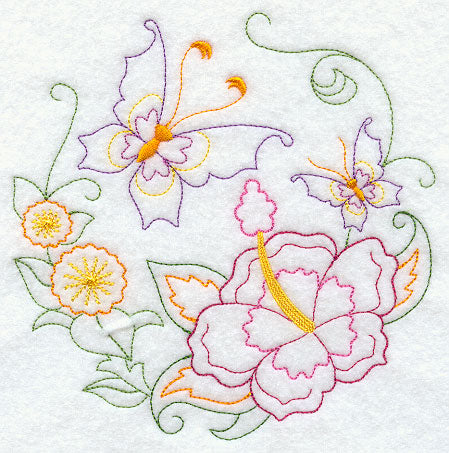Butterfly Circle - Hibiscus (Vintage)