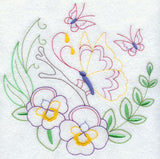 Butterfly Circle - Pansies (Vintage)