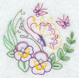 Butterfly Circle - Pansies (Vintage)