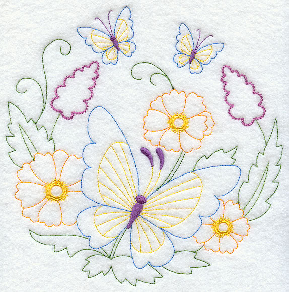 Butterfly Circle - Cosmos (Vintage)