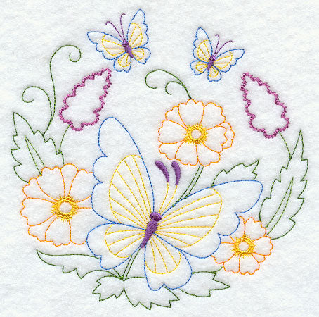 Butterfly Circle - Cosmos (Vintage)