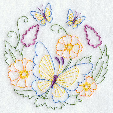 Butterfly Circle - Cosmos (Vintage)