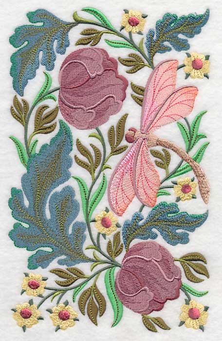 Dragonfly in Flowers