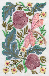 Dragonfly in Flowers