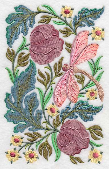 Dragonfly in Flowers