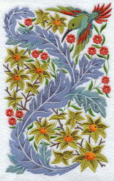 Hummingbird in Flowers