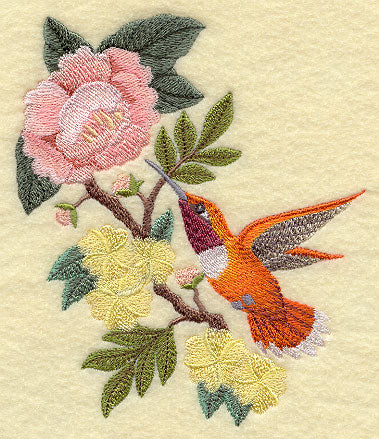 Chinoiserie Rufous Hummingbird
