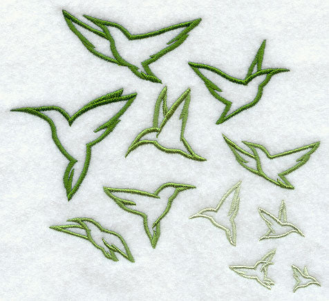 Flock of Hummingbirds